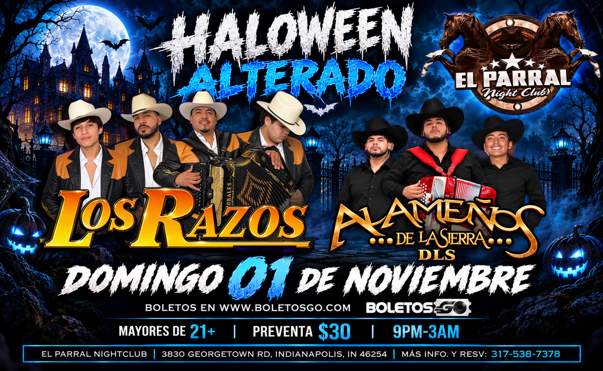 Halloween Alterado, El Parral Nightclub, 1 de noviembre de 2026