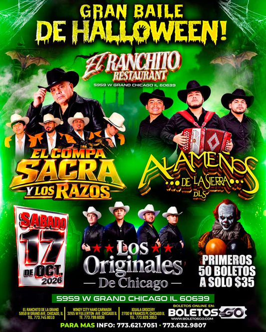 Gran Baile de Halloween - El Ranchito Restaurant (Chicago, IL)