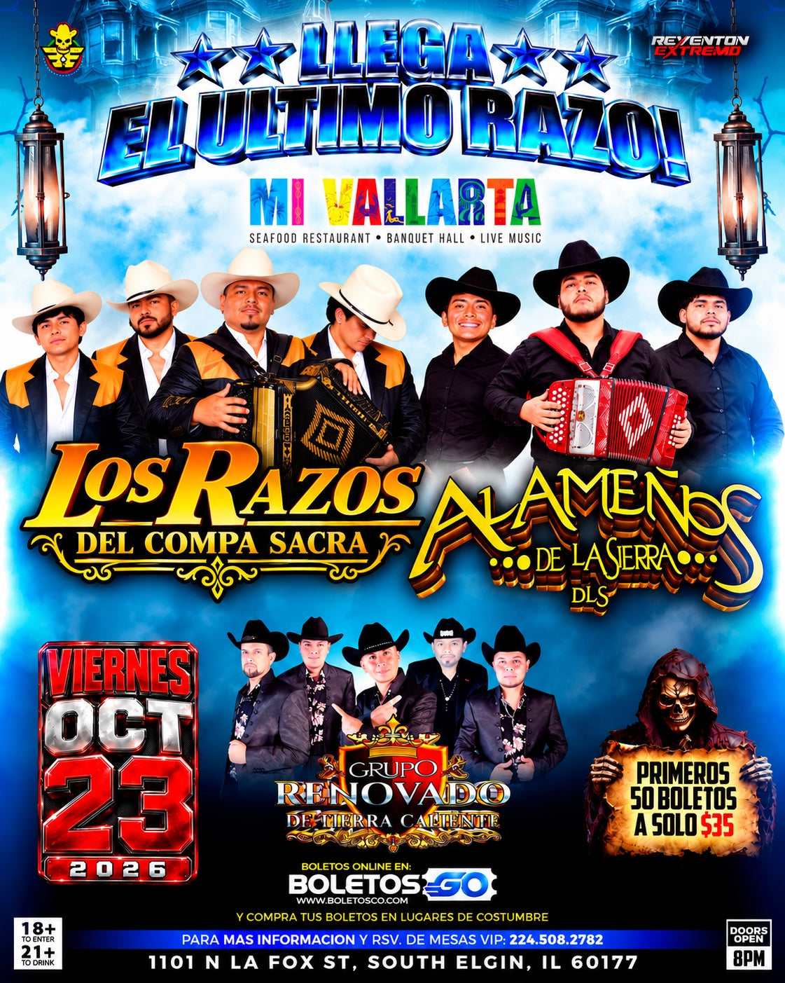Flyer Mi Vallarta, South Elgin, viernes 23 de octubre 2026
